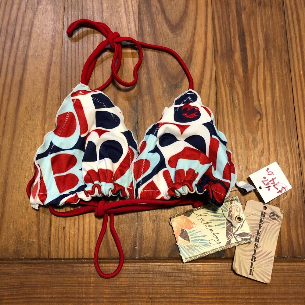 BillaBong Reversible Bikini Swimsuit Top S
